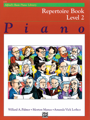 Book cover for Alfred's Basic Piano Course Repertoire, Level 2