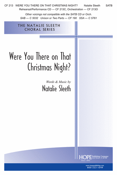 Were You There on That Christmas Night? by Natalie Sleeth 4-Part - Sheet Music