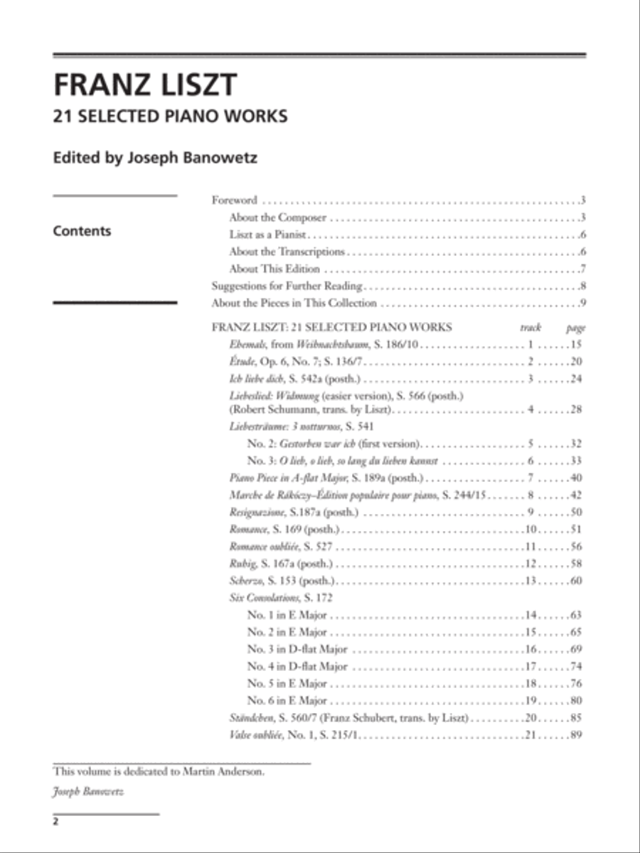 21 Selected Piano Works Piano Solo scores gallery preview page 2