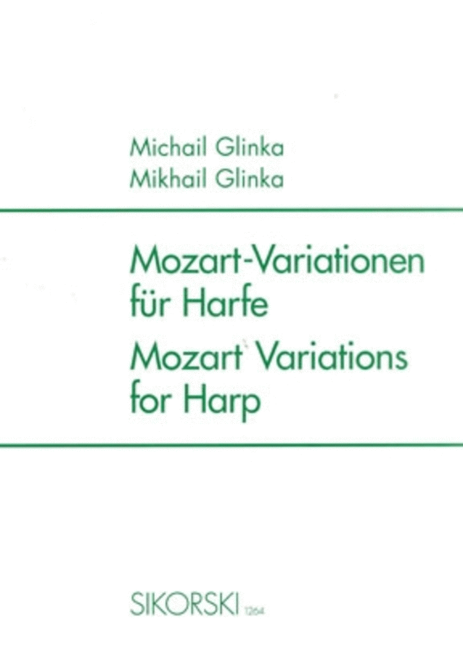 Mozart-Variationen Harp scores gallery preview page 1
