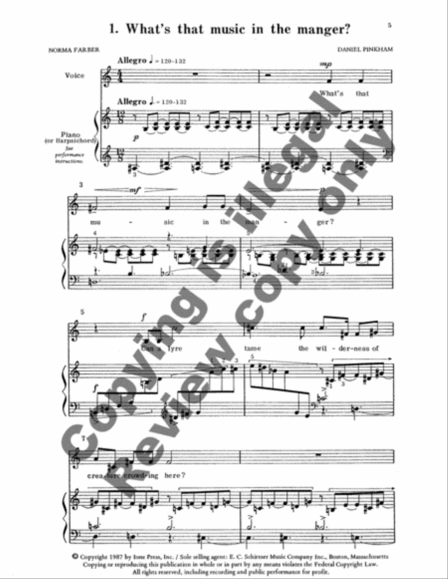 Music in the Manger Medium Voice scores gallery preview page 3