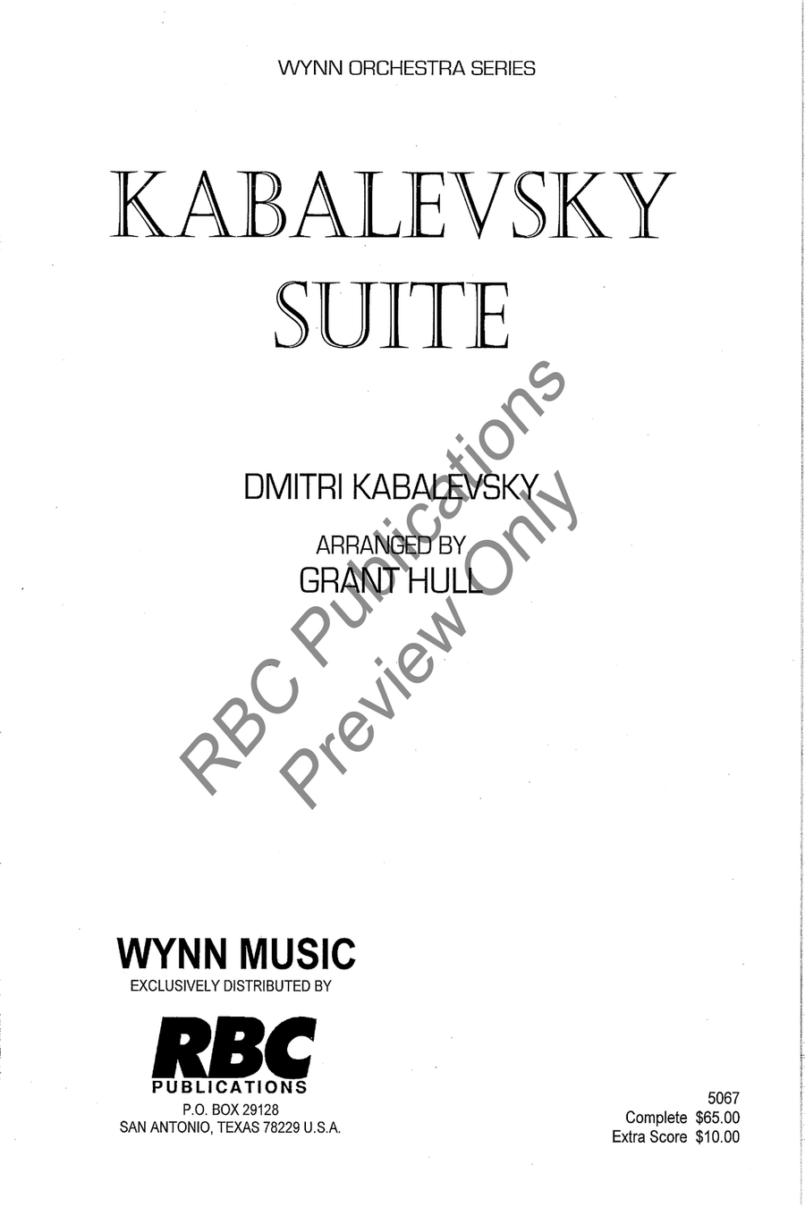 Kabalevsky Suite Full Orchestra scores gallery preview page 2
