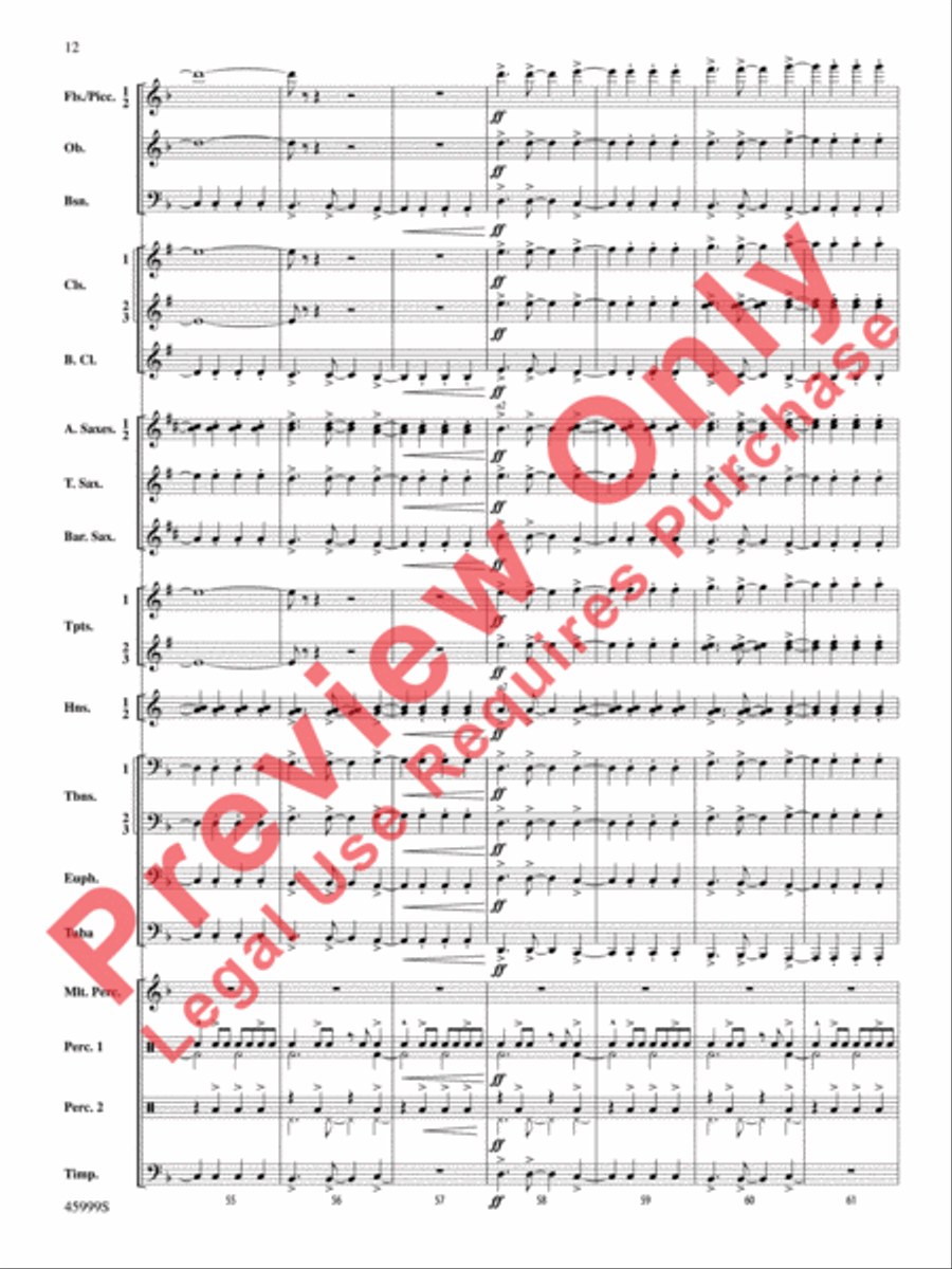 The Blue Ridge Concert Band scores gallery preview page 13