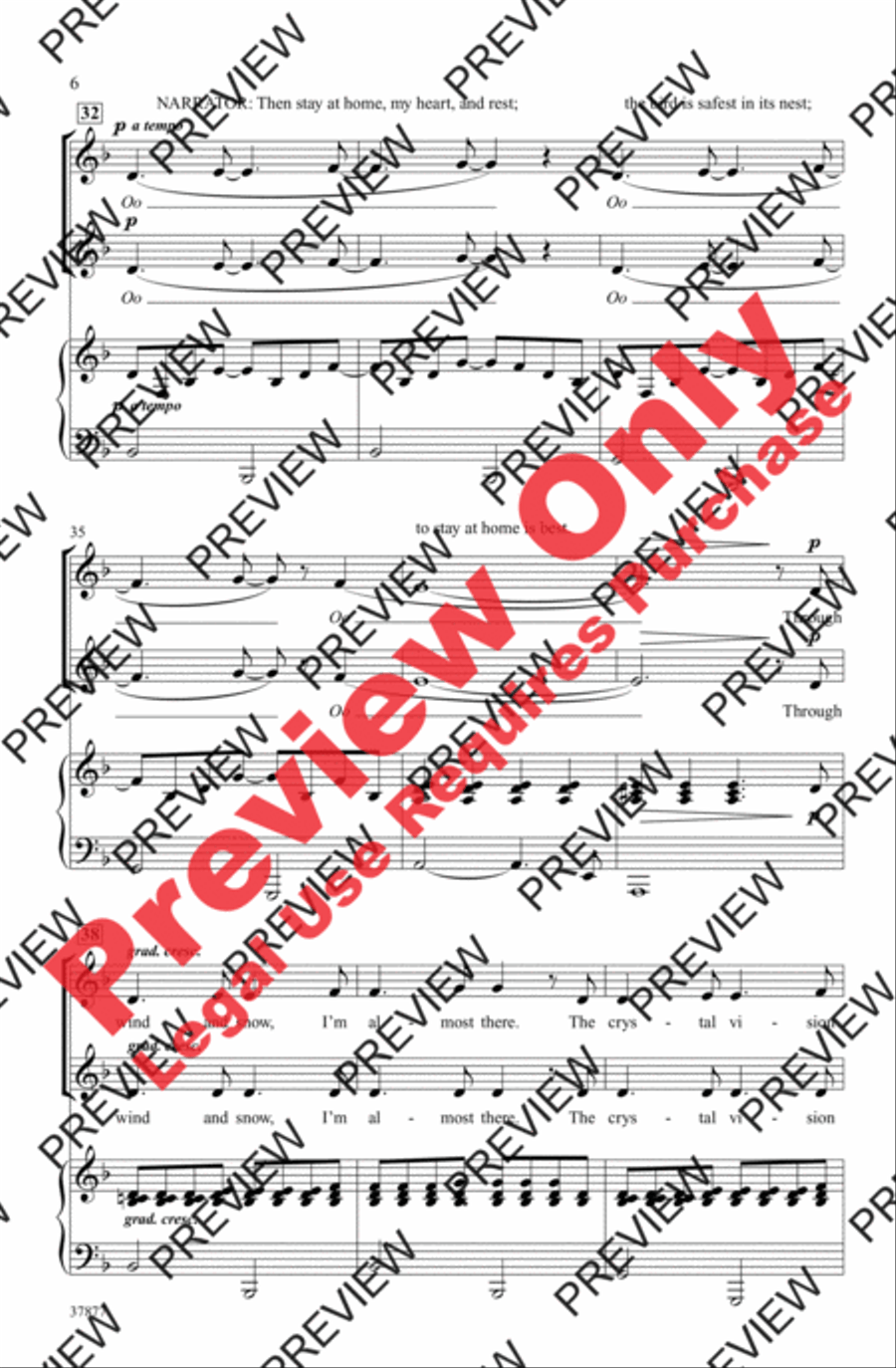 Winter, Bring Me Home 2-Part scores gallery preview page 6