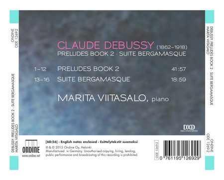 Debussy: Preludes, Book 2 - Suite bergamasque image number null