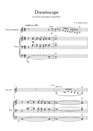 Dreamscape (for Tenor Saxophone and Piano)