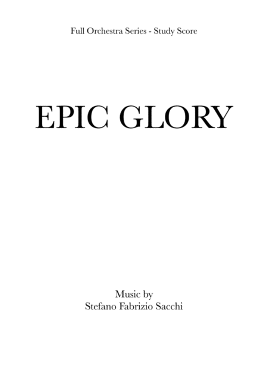 Book cover for Epic Glory