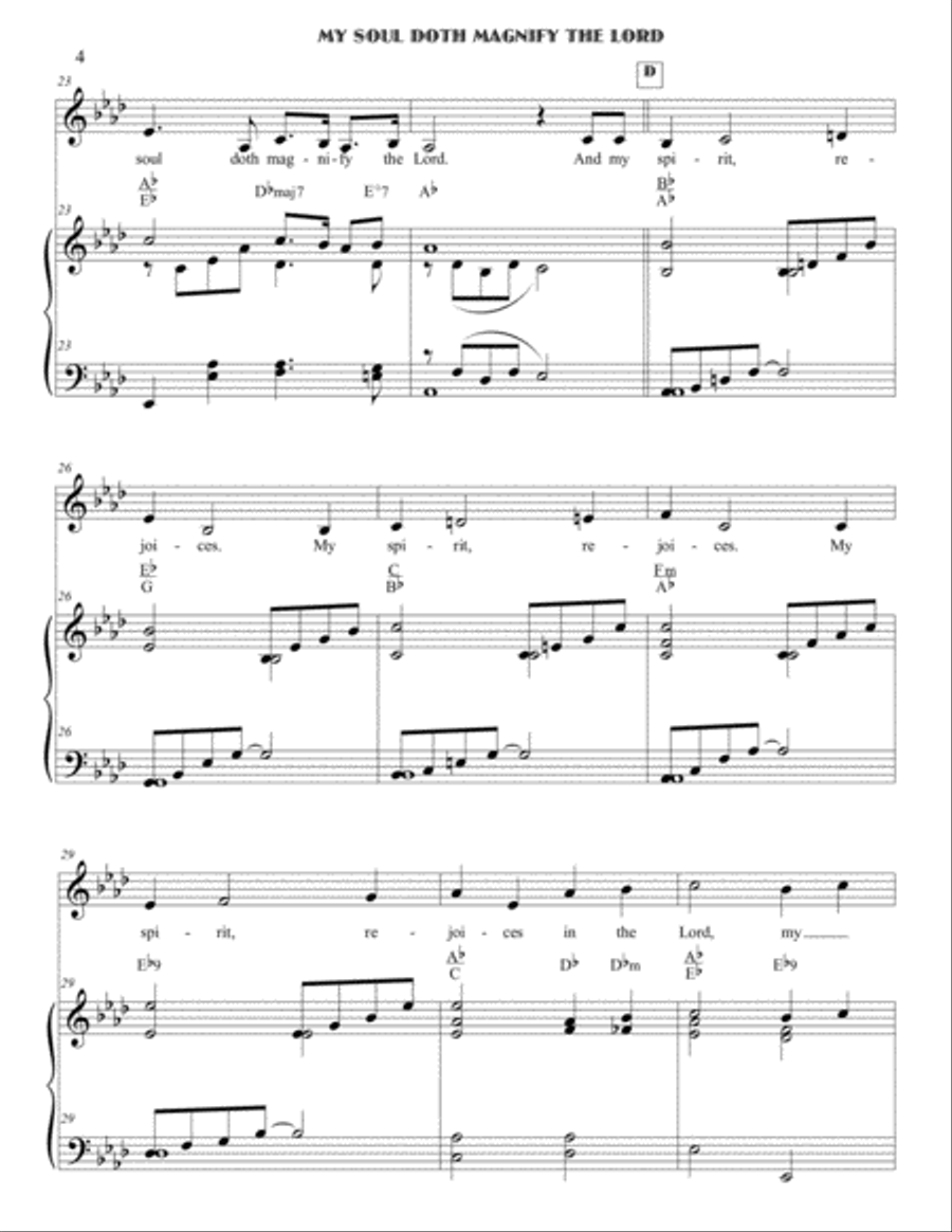 My Soul Doth Magnify the Lord (The Magnificat) Small Ensemble scores gallery preview page 4