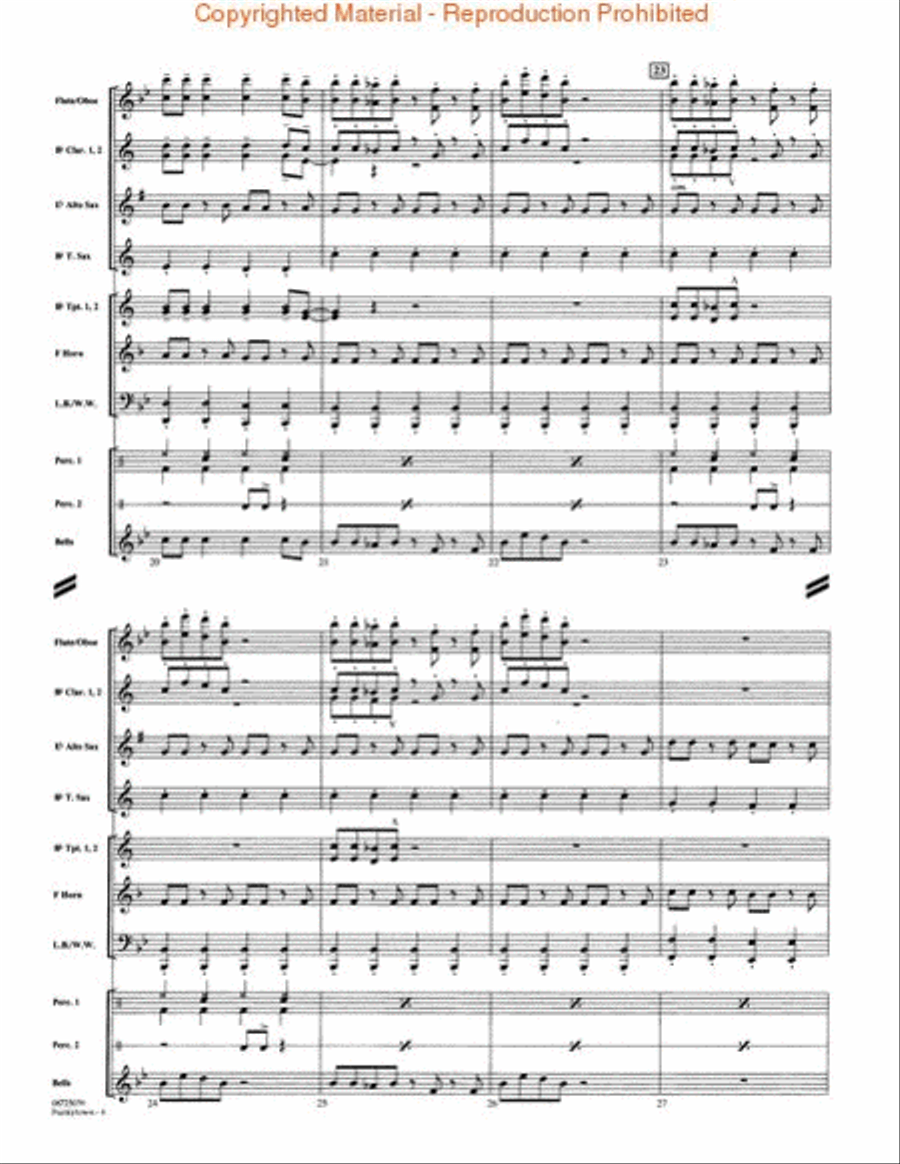 Funkytown Concert Band scores gallery preview page 3