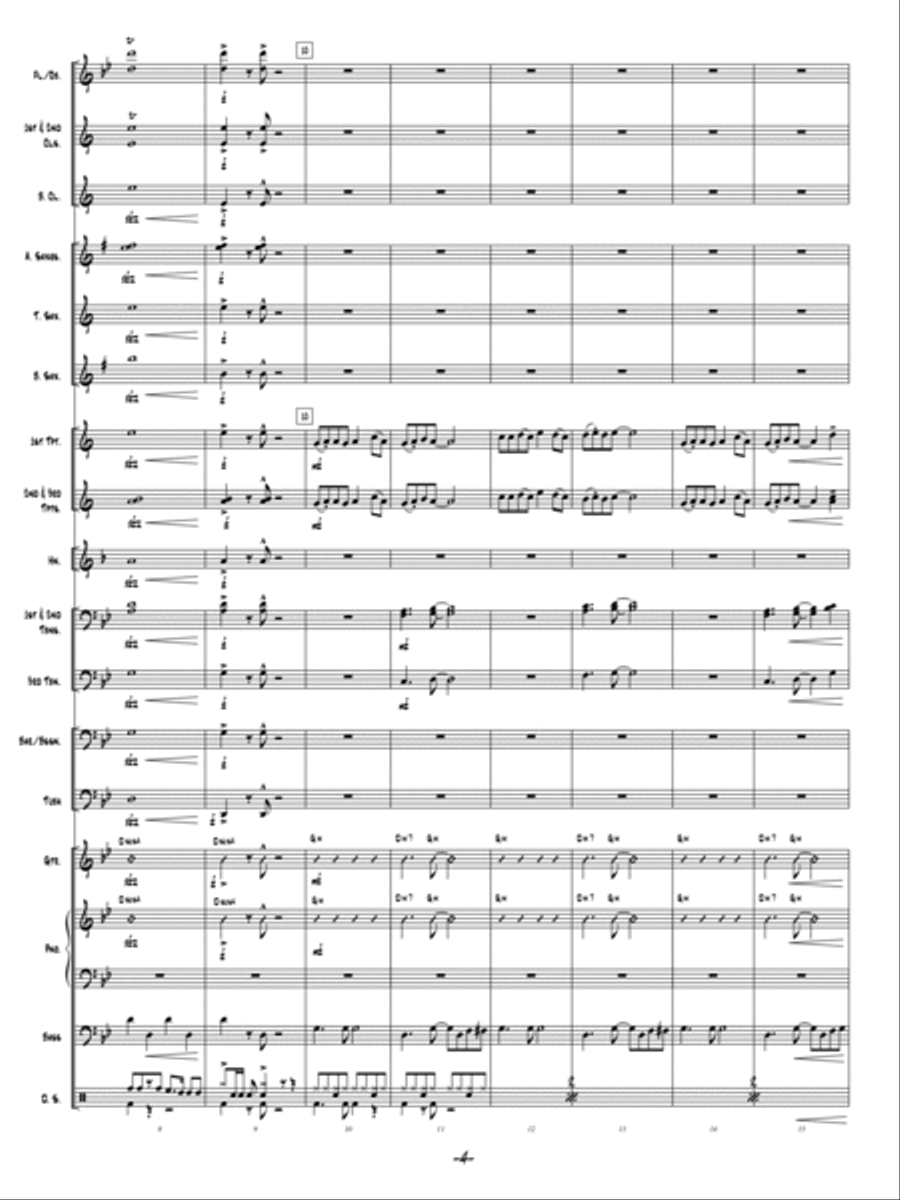 Ain't No Stoppin' Us! Concert Band scores gallery preview page 3