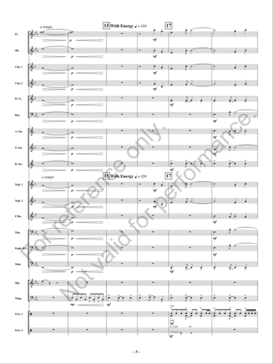 Spangled Concert Band scores gallery preview page 6