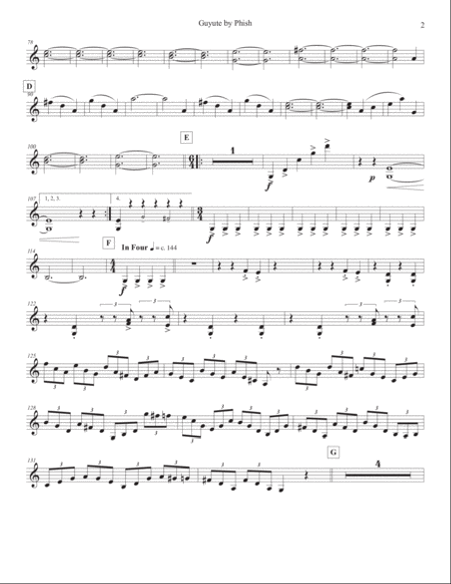 Guyute String Trio scores gallery preview page 6