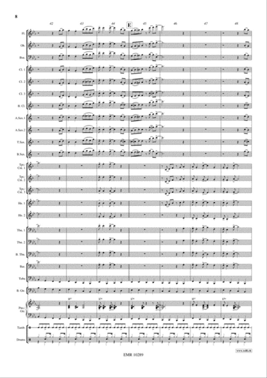 Navy Jump Concert Band scores gallery preview page 9