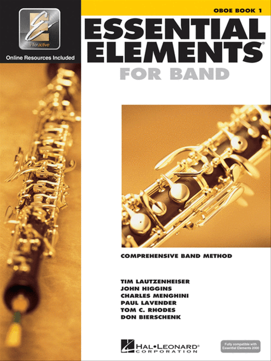 Essential Elements for Band – Oboe Book 1 with EEi Concert Band Methods scores gallery preview page 1
