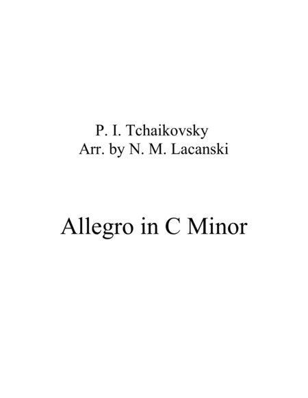 Allegro in C Minor image number null
