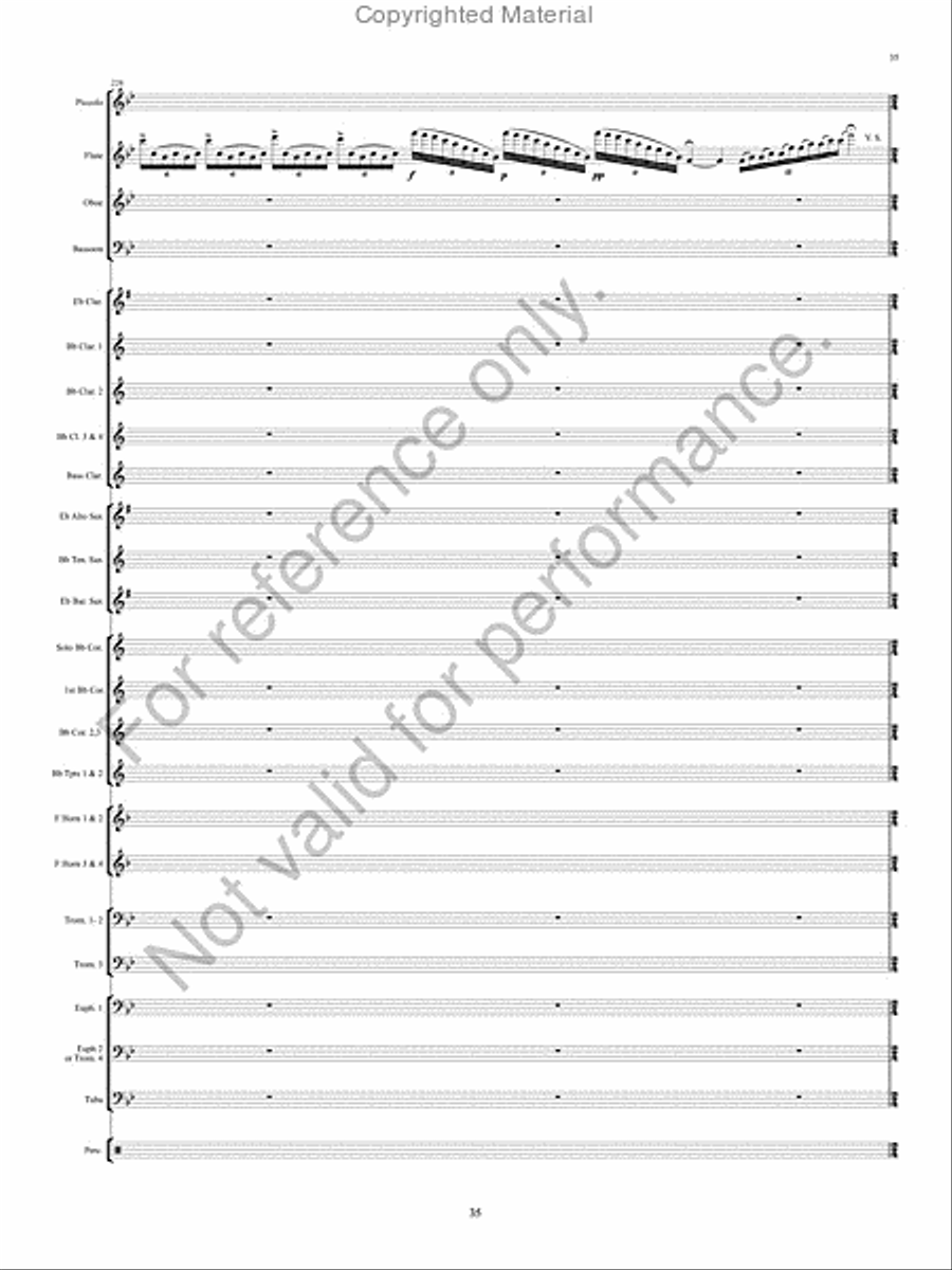 The Pirates of Penzance Concert Band scores gallery preview page 36