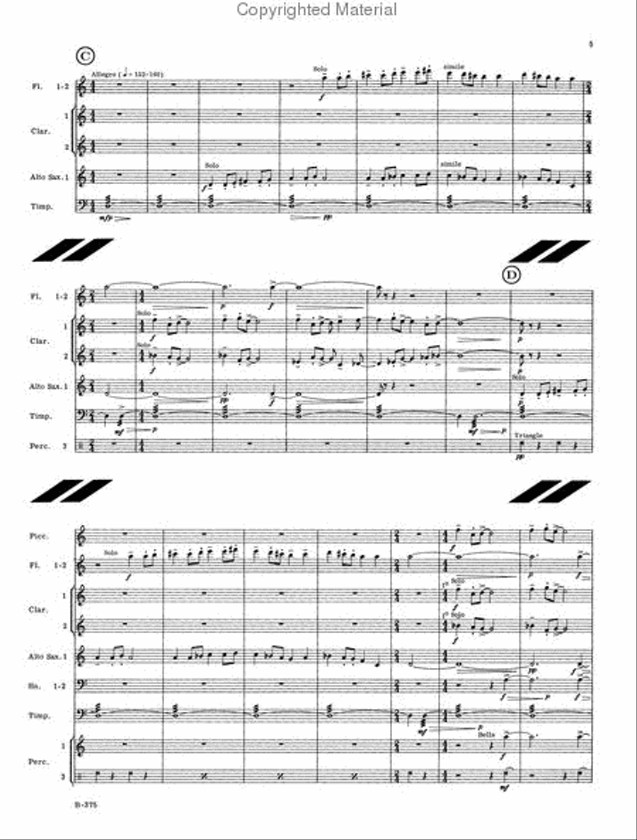 Chorale and Shaker Dance - Score Concert Band scores gallery preview page 3