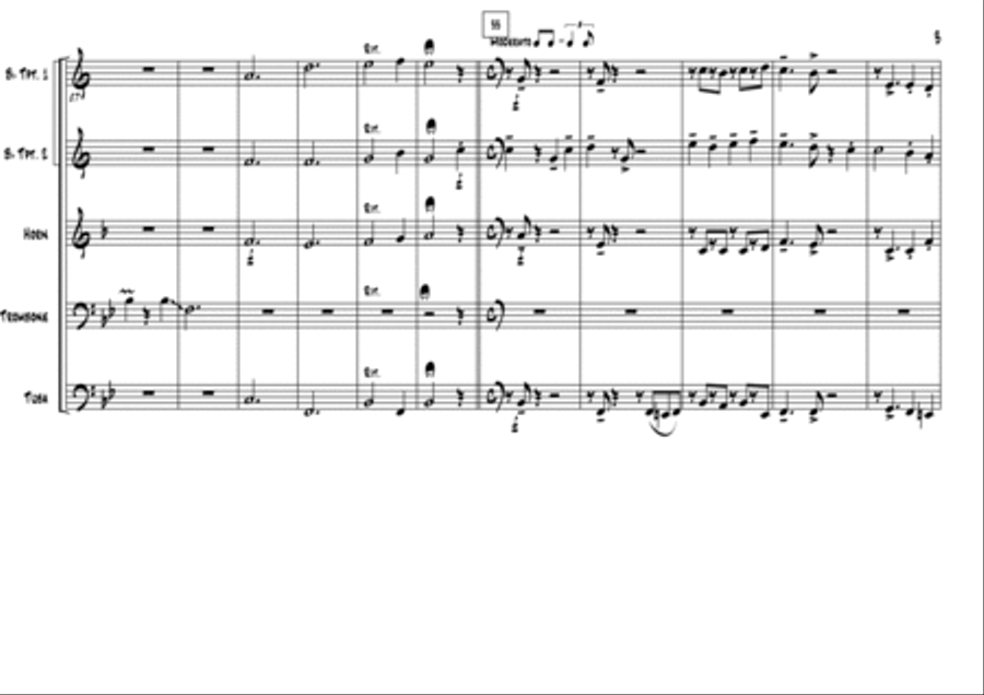 Christmas Medley Brass Ensemble scores gallery preview page 4