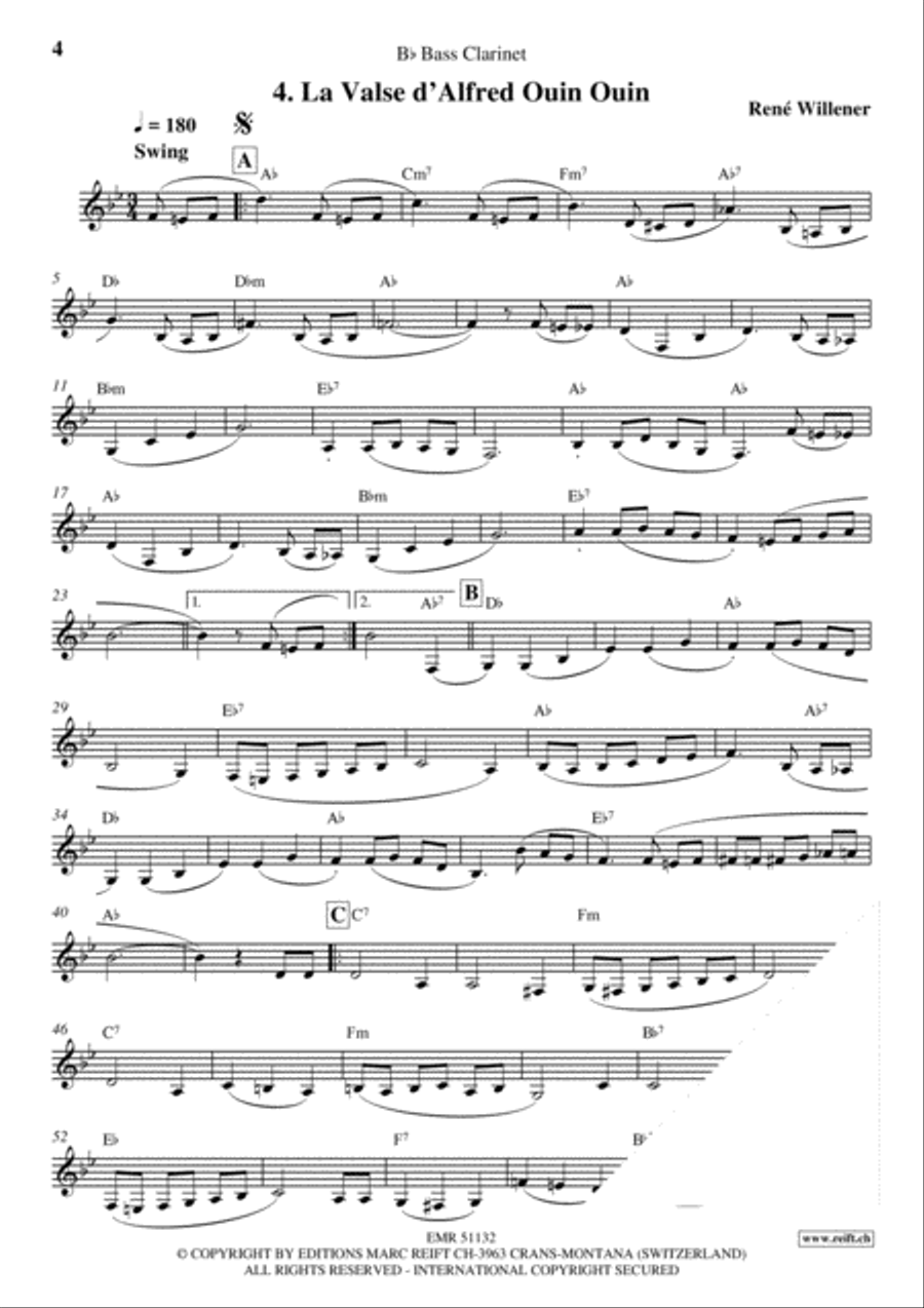 La Fete au Chalet Volume 3 Bass Clarinet scores gallery preview page 6