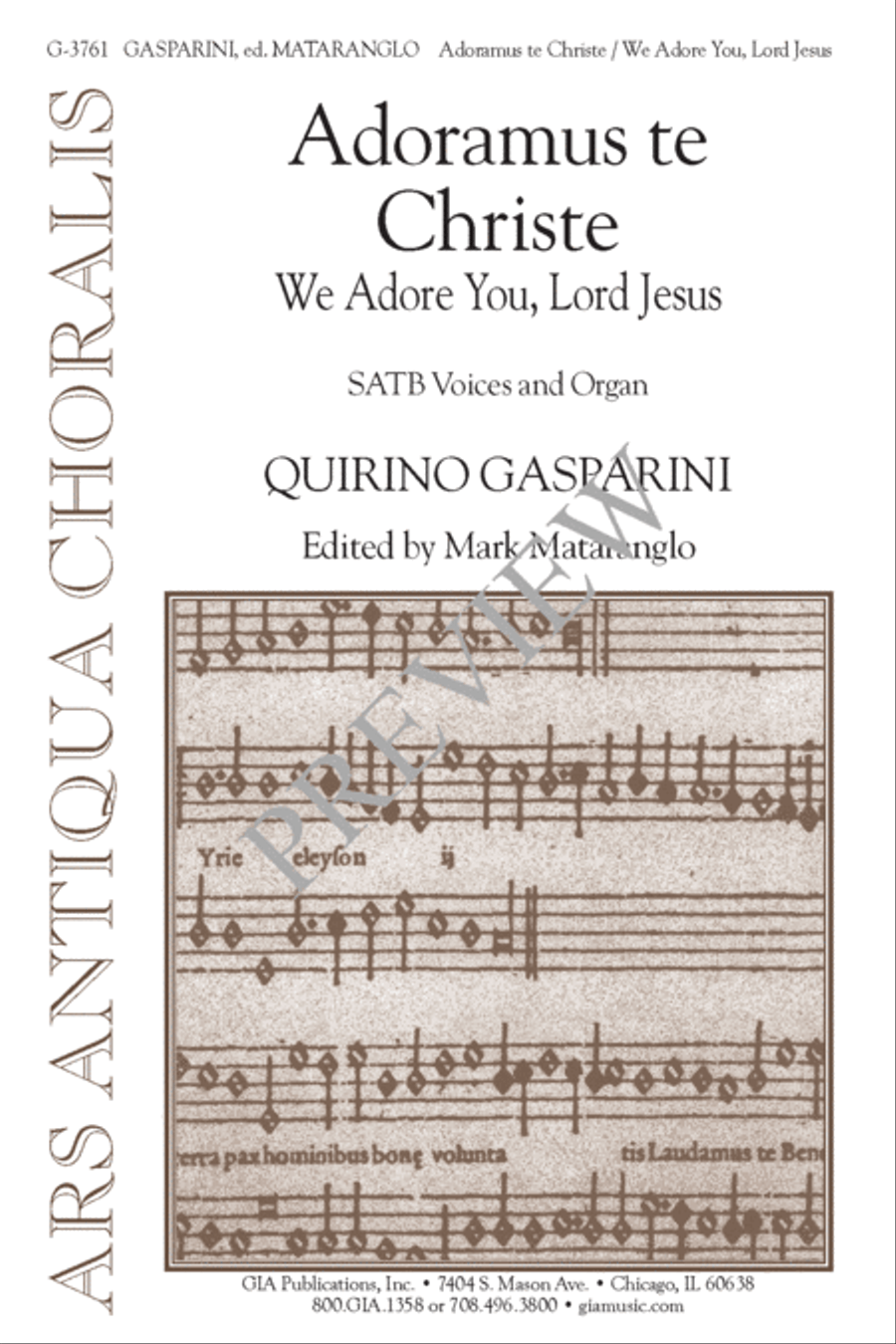 Adoramus te Christe 4-Part scores gallery preview page 2