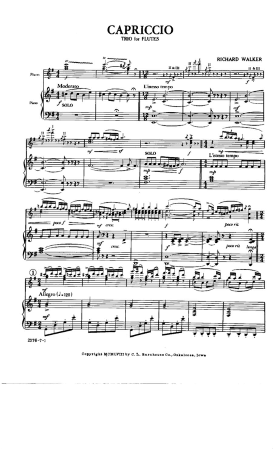 Capriccio Capriccio Flute scores gallery preview page 2