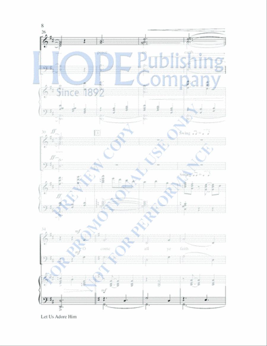 Peace 4-Part scores gallery preview page 15