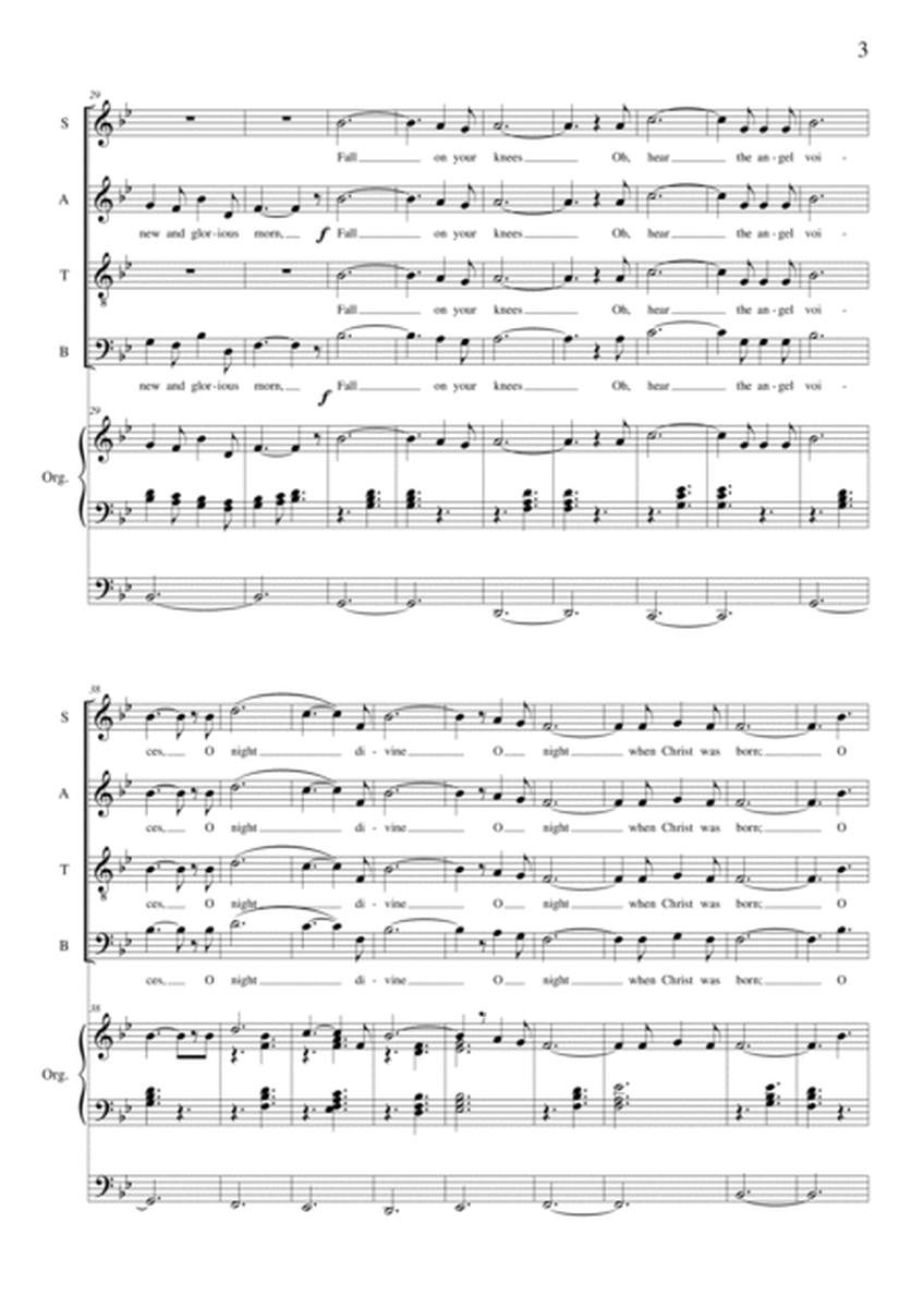 O Holy Night - Adolphe Adams - New arrangement by Graham Dickson-Place SATB - Organ/Piano image number null