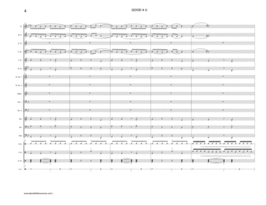 Good 4 U Good 4 U Marching Band scores gallery preview page 4