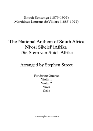 Book cover for The National Anthem of South Africa, Nkosi Sikelel' iAfrika String Quartet