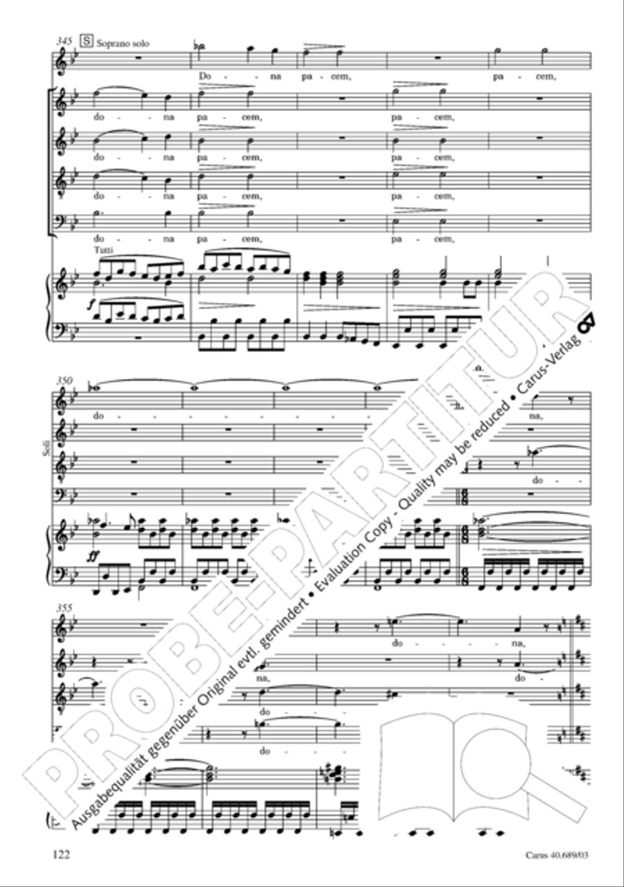 Missa solemnis Missa solemnis 4-Part scores gallery preview page 123