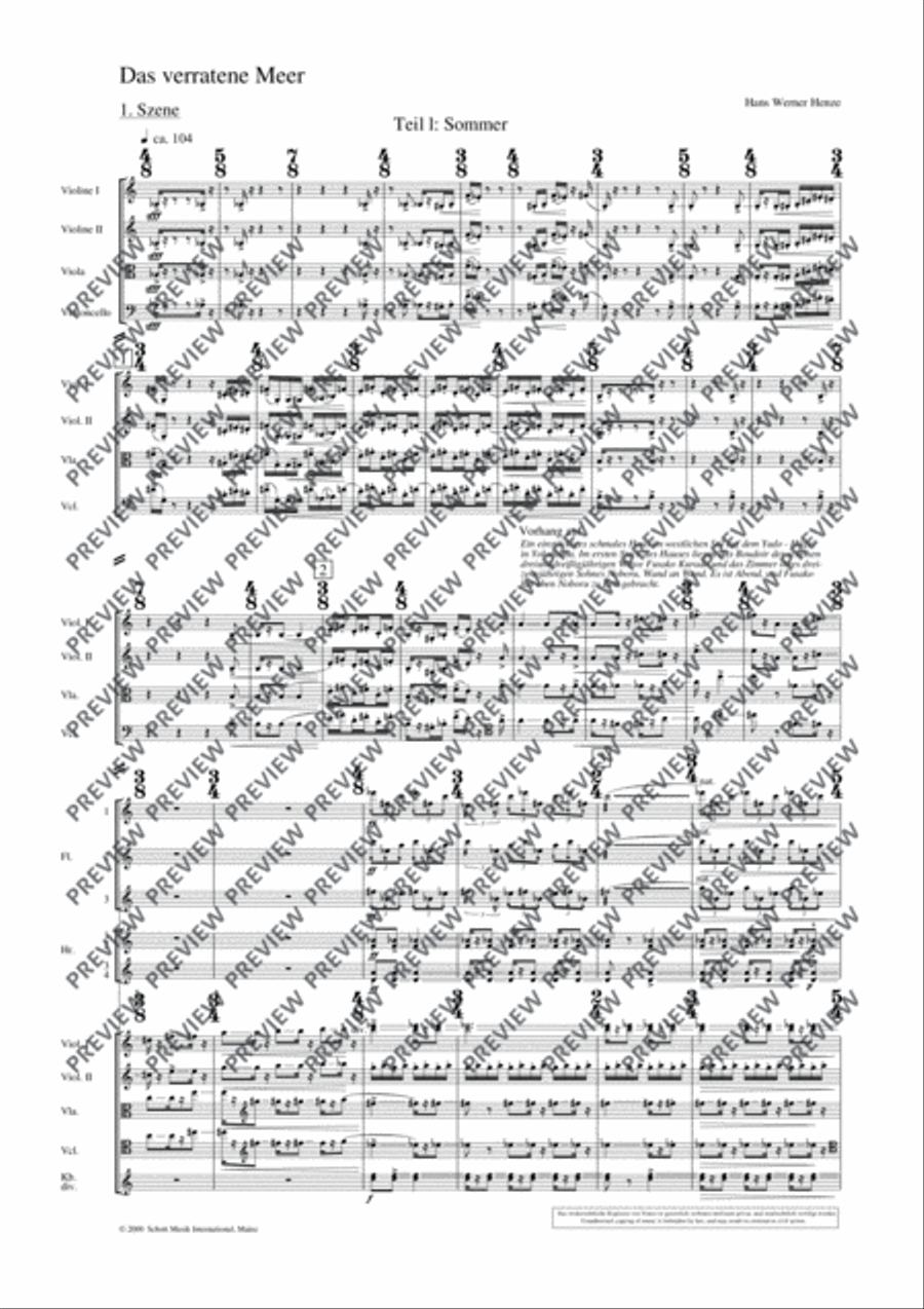 Das verratene Meer Study Score scores gallery preview page 12