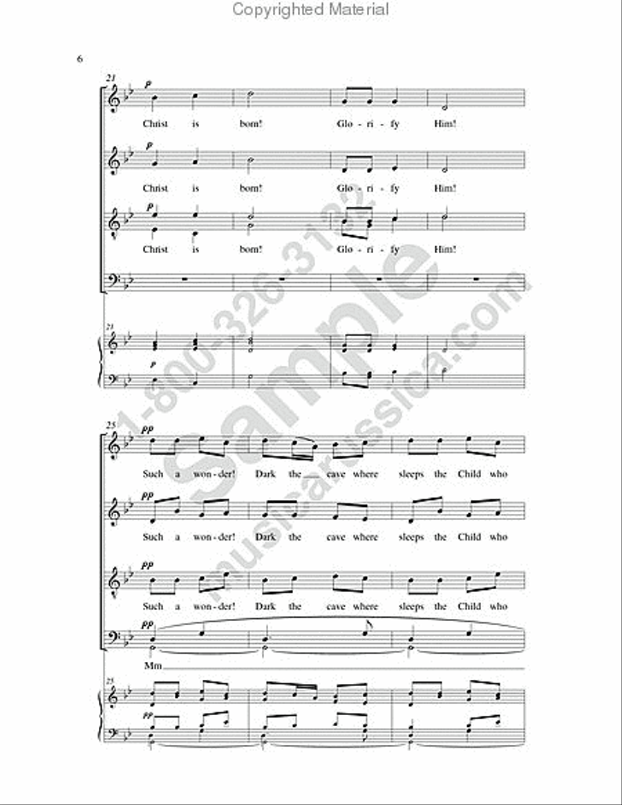 Shepherds of Bethlehem 4-Part scores gallery preview page 5