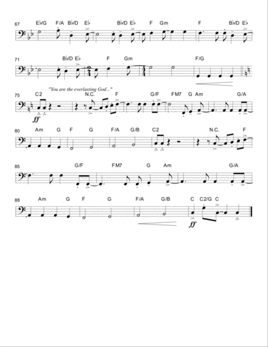 Everlasting God Guitar scores gallery preview page 6
