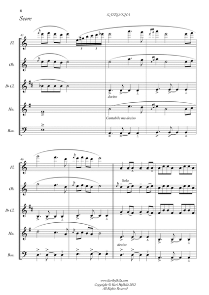 Katruskha (woodwind quintet) image number null