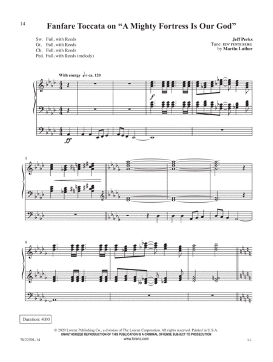 Exaltation Organ Solo scores gallery preview page 6