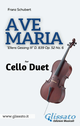 Book cover for Ave Maria (Schubert) - Cello duet