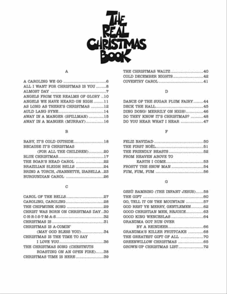 The Real Christmas Book – 2nd Edition Piano scores gallery preview page 3