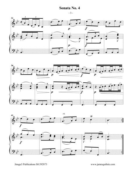 Vivaldi: Sonata No. 4 for Guitar & Piano image number null