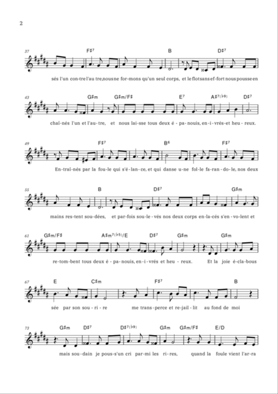 La Foule Piano scores gallery preview page 2