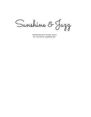 Book cover for Sunshine and Jazz