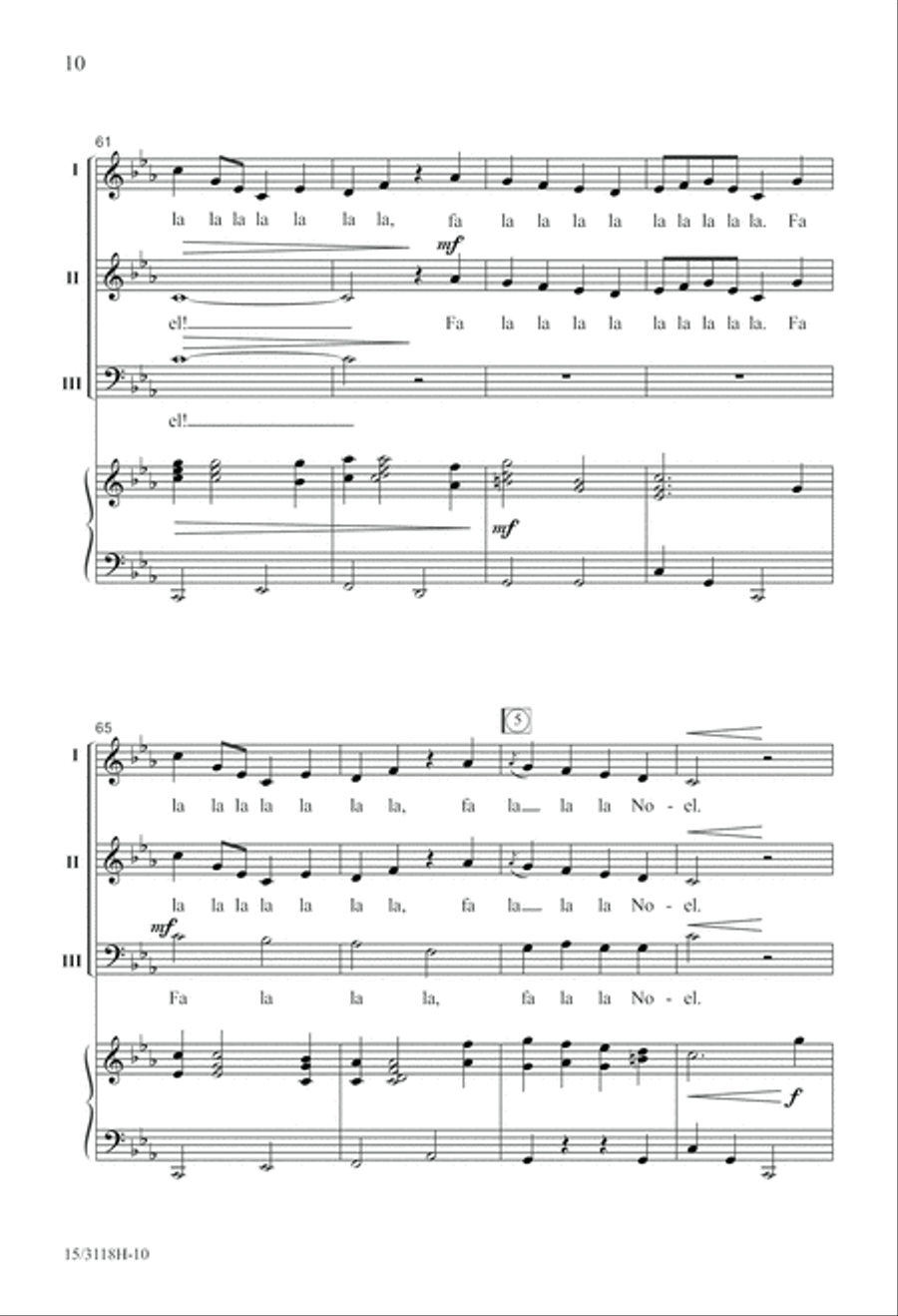 Fa La La Noel Fa La La Noel 3-Part scores gallery preview page 11