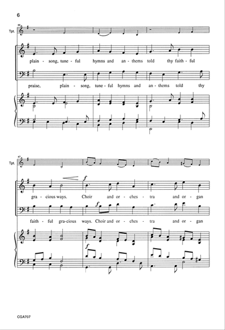 When the Morning Stars Together Choir scores gallery preview page 6