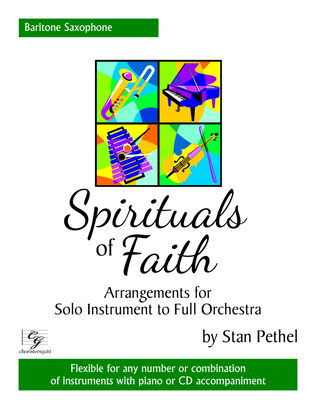 Book cover for Spirituals of Faith - Baritone Saxophone