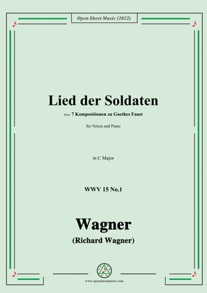 Book cover for R. Wagner-Lied der Soldaten,in C Major,WWV 15 No.1