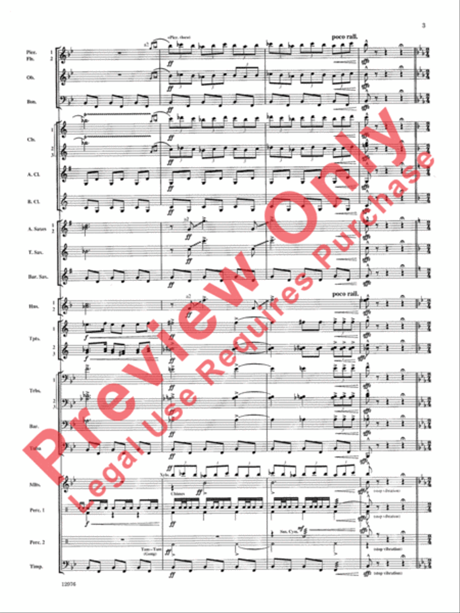 Fantasy on Yankee Doodle Concert Band scores gallery preview page 4