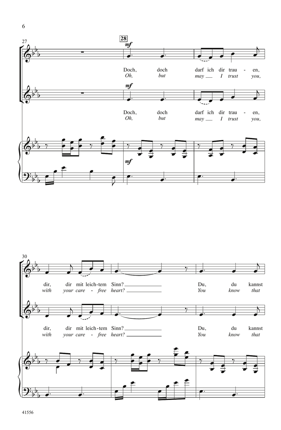 Du, Du Liegst Mir im Herzen by Keith Christopher Choir - Digital Sheet Music page 5