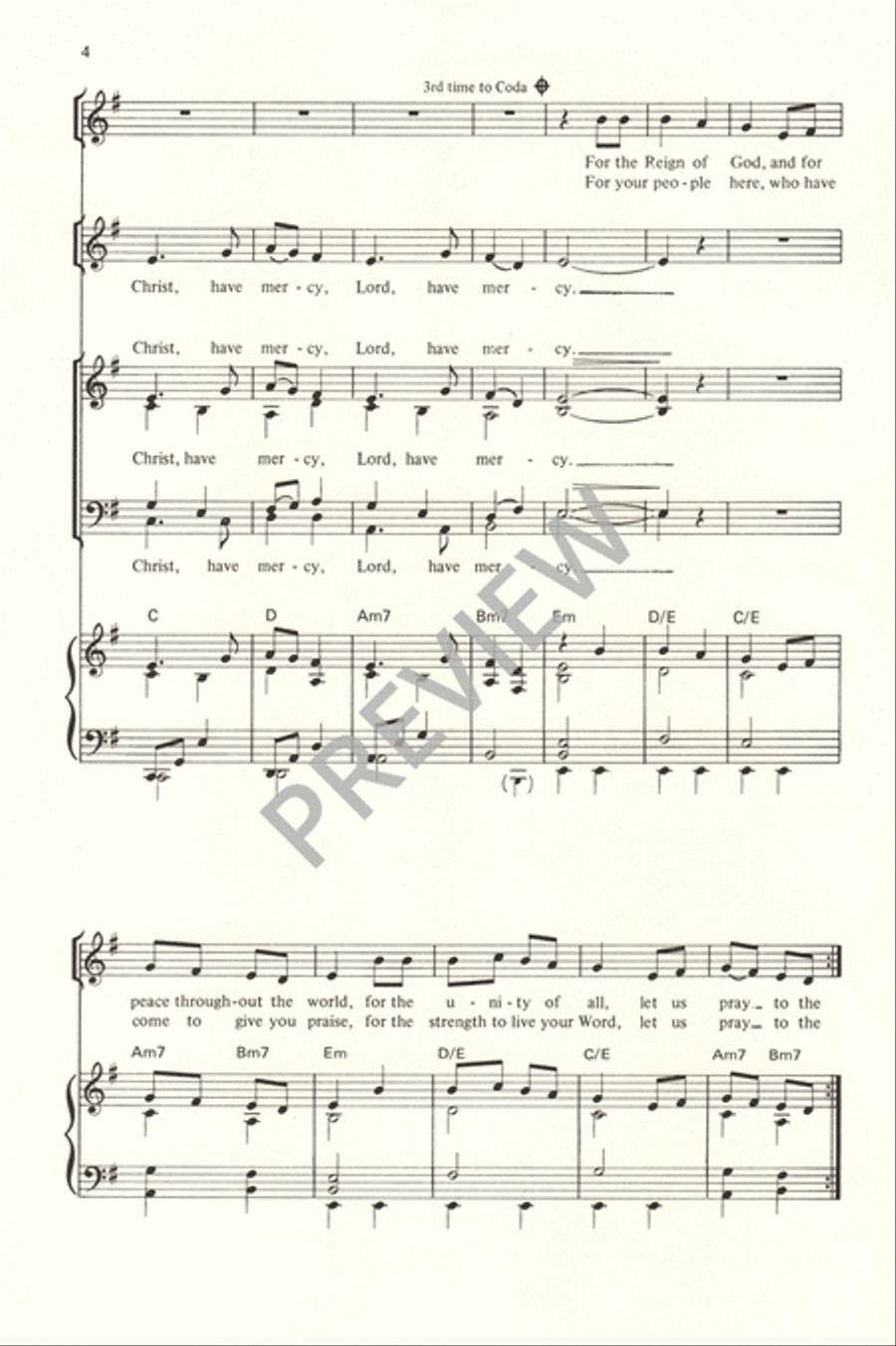 Now the Feast and Celebration 4-Part scores gallery preview page 6
