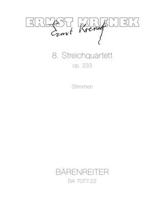 Streichquartett no. 8, op. 233 (1980/1981)