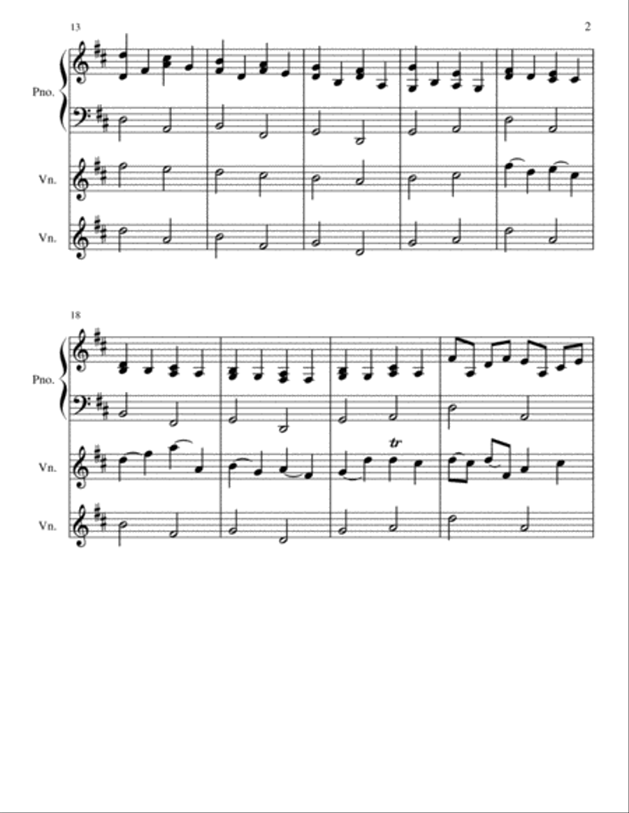 Canon in D Canon in D Piano scores gallery preview page 2