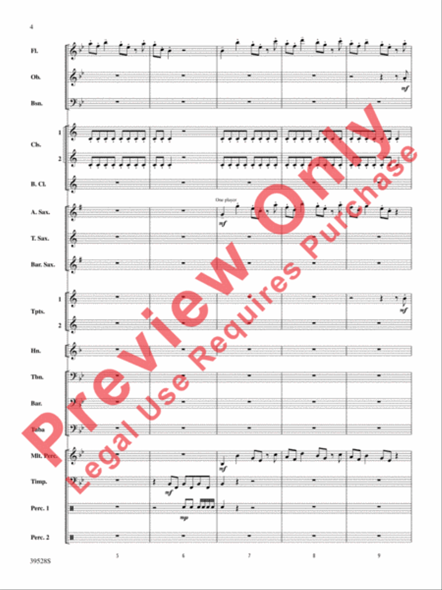 Blazing Bones of the West! Concert Band scores gallery preview page 5